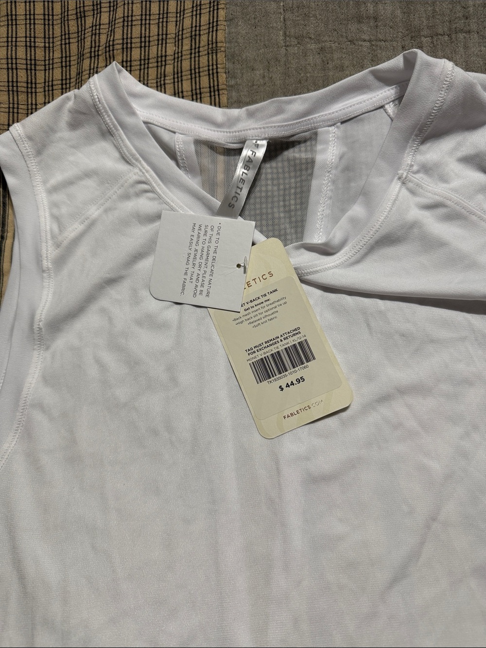 Fabletics White Performance Muscle Tank - Picture 4 of 5
